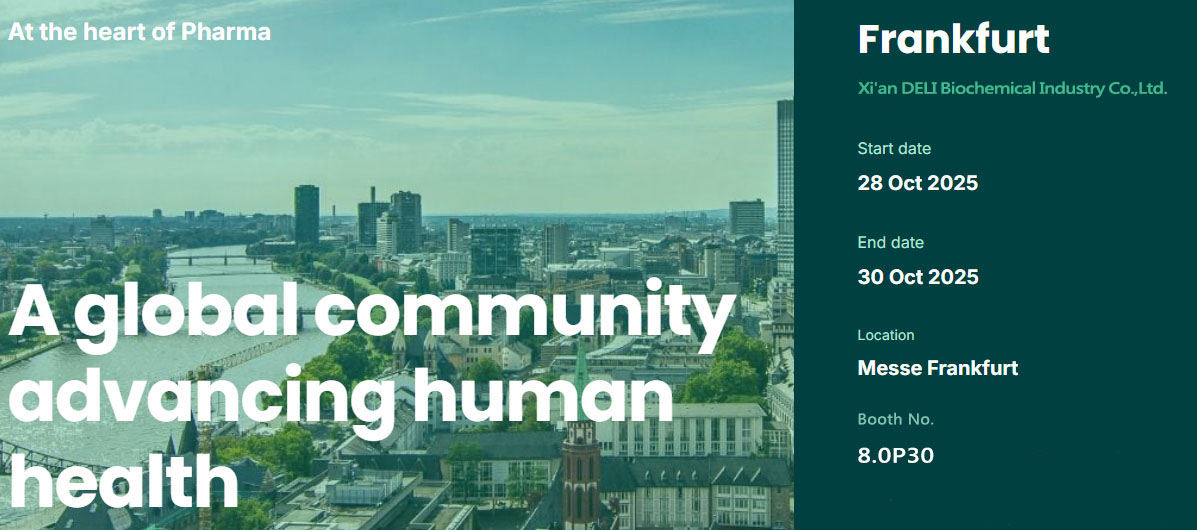 Xian Deli Biochemical در نمایشگاه CPhI Europe 2025 در فرانکفورت، آلمان